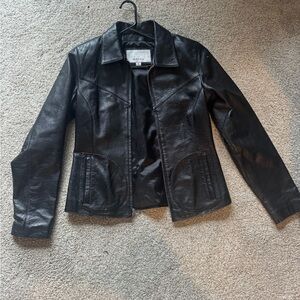 SOLD Women's Black Wilson’s Leather Jacket maxima